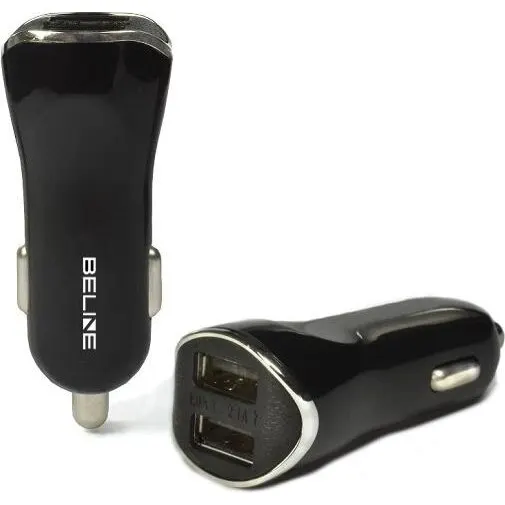 Beline Beline Incarcator auto 2xUSB 2.1A , negru