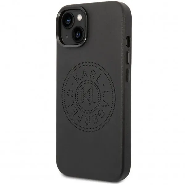 Karl Lagerfeld Husa pentru Apple iPhone 14 Plus, Karl Lagerfeld, Perforated Logo, Neagra