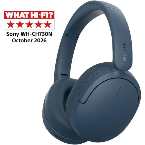 Casti Over the Ear Sony WH-CH730NL, Wireless, Bluetooth, Noise Cancelling, Multipoint connection, Microfon, Egalizator pe 10 benzi, Quick Charge, Autonomie 75 ore (Albastru)