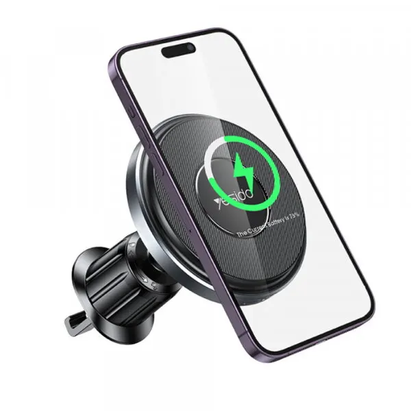 Yesido Incarcator Auto Wireless Yesido C190, 15W, 1.67A, Negru