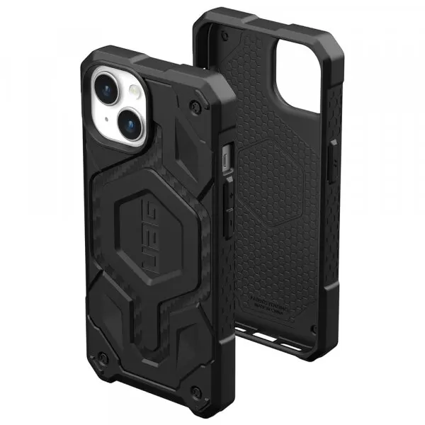 Urban Armor Gear Husa MagSafe pentru Apple iPhone 15 Plus, Urban Armor Gear, Monarch Pro Carbon, Neagra