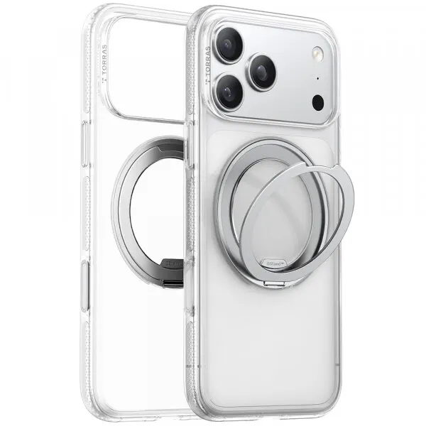 Torras Husa MagSafe pentru Apple iPhone 17 Pro Max, Torras, Ostand R Fitness, Transparenta