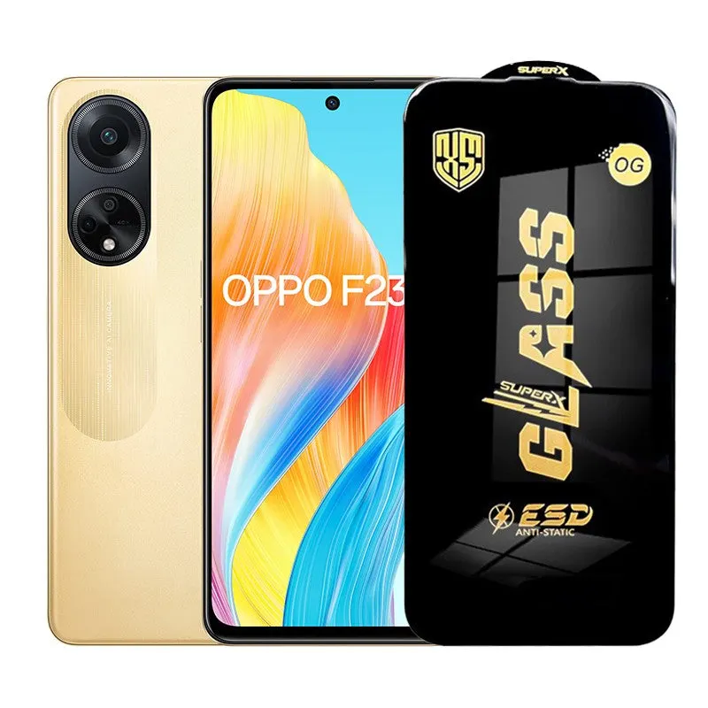Flippy, Folie de Protectie pentru Oppo F23, Flippy, Sticla Securizata ESD, Margini Negre