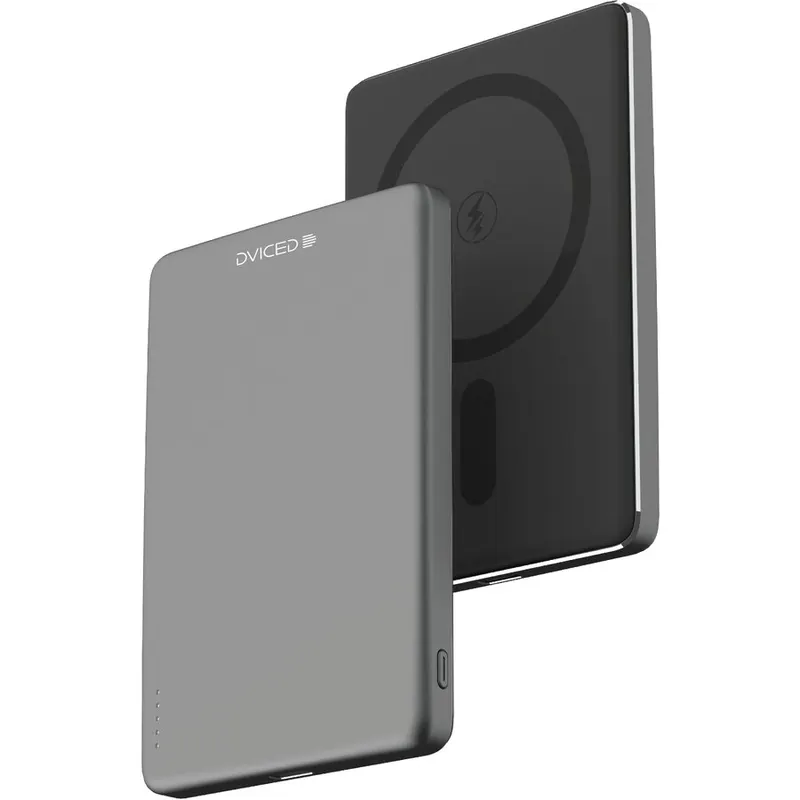 Dviced Acumulator extern Dviced Ultrathin DV400003, Incarcare Wireless, 5000mAh, Negru-Gri