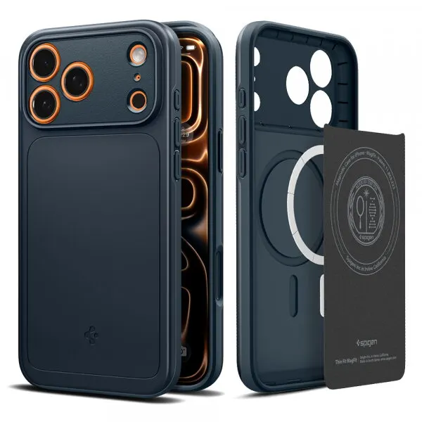 Spigen Husa MagSafe pentru Apple iPhone 18 Pro Max / 17 Pro Max, Spigen, Thin Fit, Albastra ACS12108