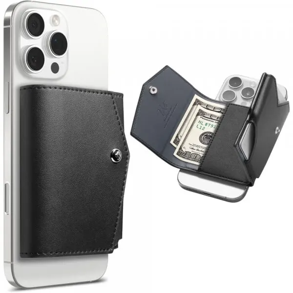 Spigen Portofel Magsafe, Spigen, Valentinus Pro, Negru AFA09442