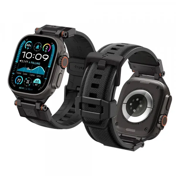 Spigen Curea Spigen DuraPro Armor pentru Apple Watch 49mm / 46mm / 45mm / 44mm / 42mm Series, Neagra AMP06065