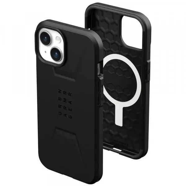 Urban Armor Gear Husa MagSafe pentru Apple iPhone 15 Plus, Urban Armor Gear, Civilian, Neagra