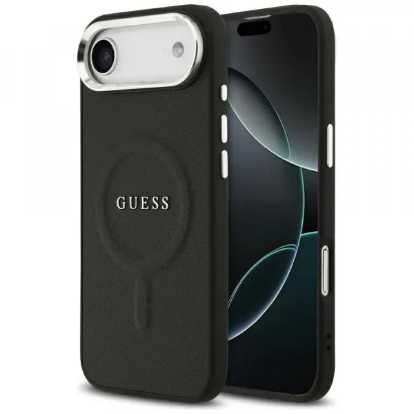 Guess Husa MagSafe pentru Apple iPhone 17 Air, Guess, Classic Logo, Neagra