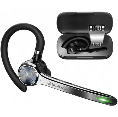 Casca Bluetooth Blavec Talk 1, MultiPoint, A2DP, Negru