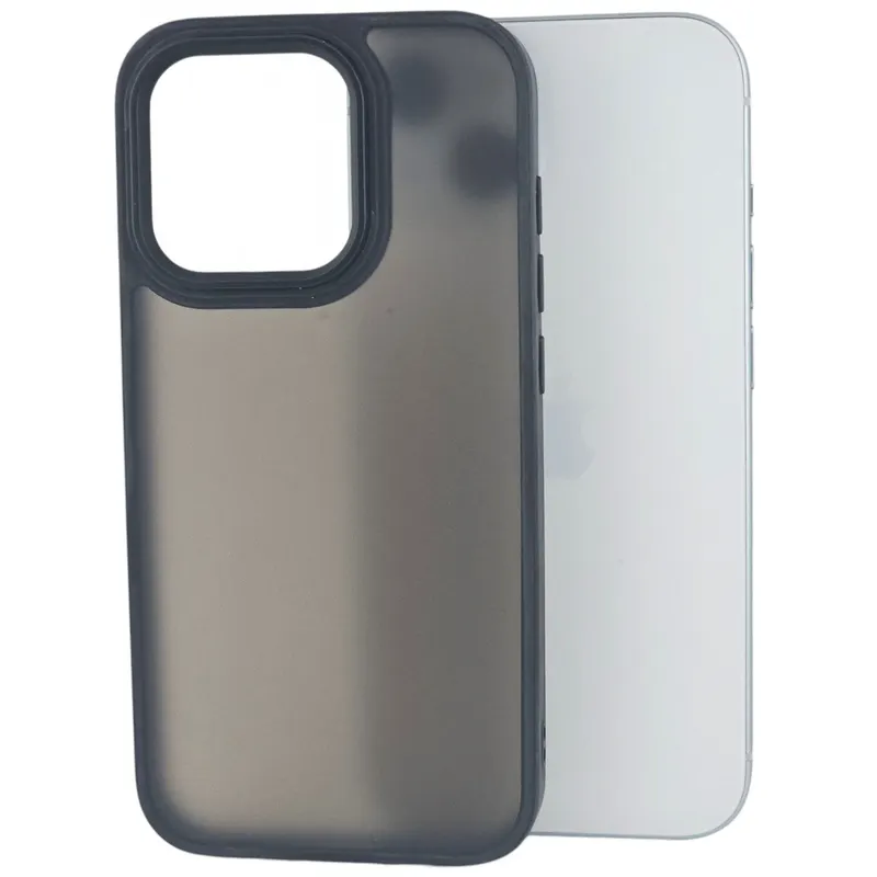 Husa de Protectie, Flippy, pentru iPhone 15 Pro, Satin Matte, din PC, Negru