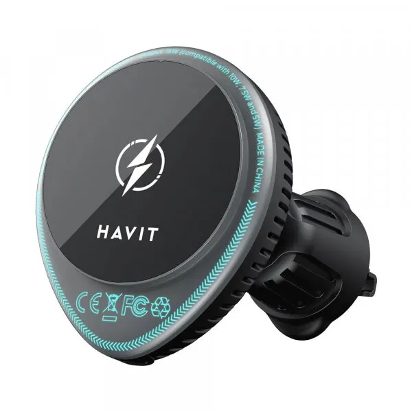 HAVIT Incarcator Auto Wireless HAVIT W3036, 15W, 1.67A, Negru
