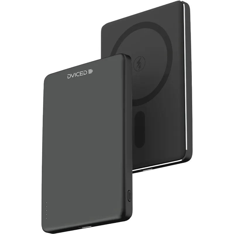Dviced Acumulator extern Dviced Ultrathin DV400002, 5000mAh, Incarcare Wireless, Negru