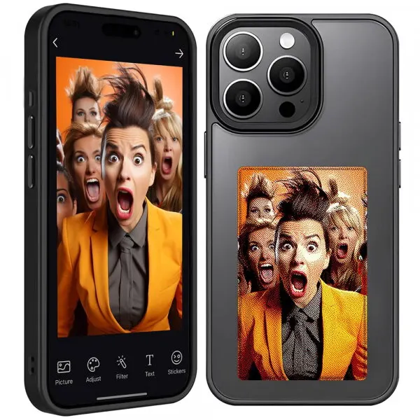 techsuit Husa pentru Apple iPhone 15 Pro, Techsuit, SmartScreen NFC, Neagra