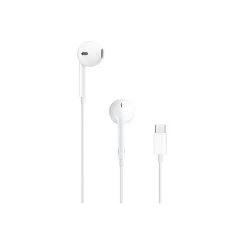 Casti Stereo In-Ear Apple EarPods MYQY3ZM/A, USB Type-C, Control pe fir, Microfon (Alb)
