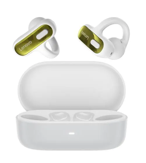 Casti True Wireless Open-Ear Lenovo Clip-on Earbuds X500, Bluetooth, Microfon (Alb)