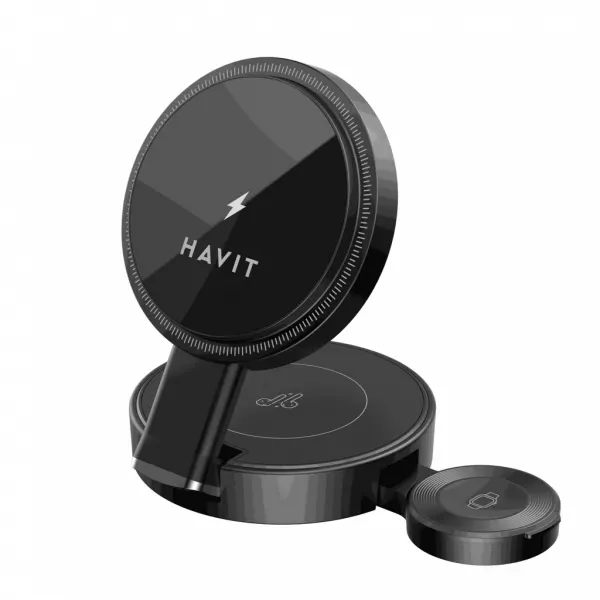 HAVIT Incarcator Retea Wireless HAVIT W3100 3in1, 15W, 1.67A, Negru