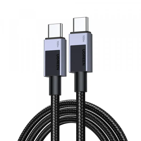 Ugreen Cablu Date si Incarcare USB-C - USB-C UGREEN L512, 100W, 1m, Gri