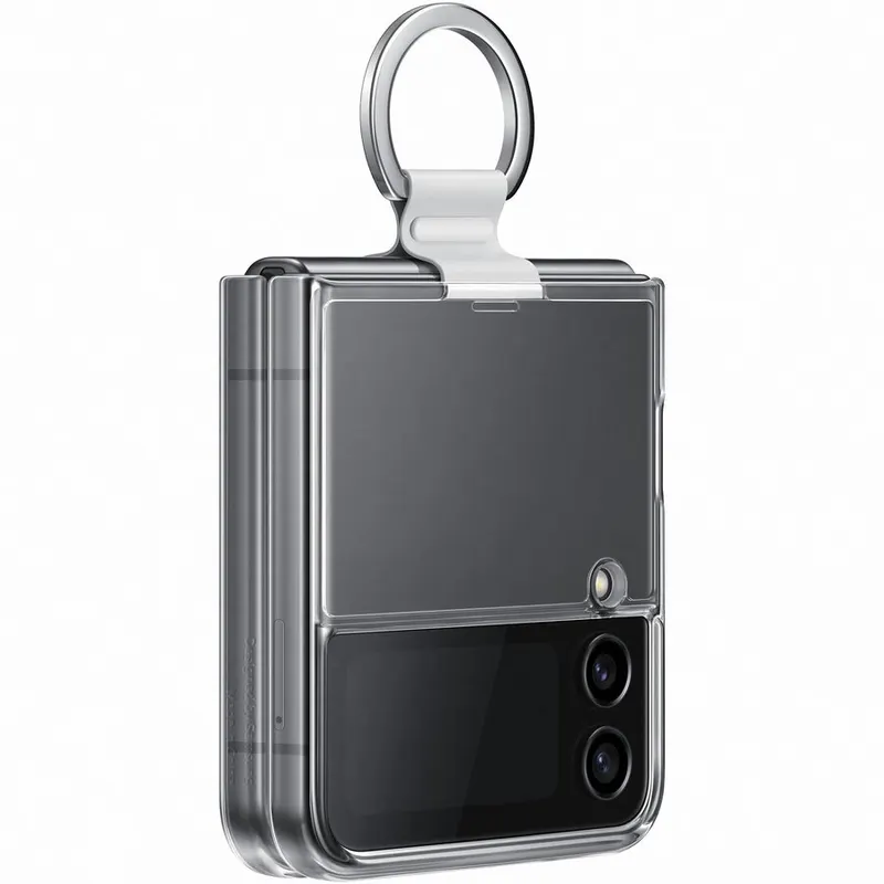 Samsung Husa de protectie Samsung Clear Cover with Ring pentru Galaxy Z Flip4, Transparent