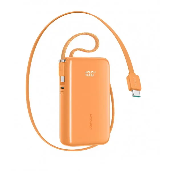 JOYROOM Baterie Externa Joyroom JR-PR2, 10000mAh, 35W, PD, 3 x USB-C, Portocalie