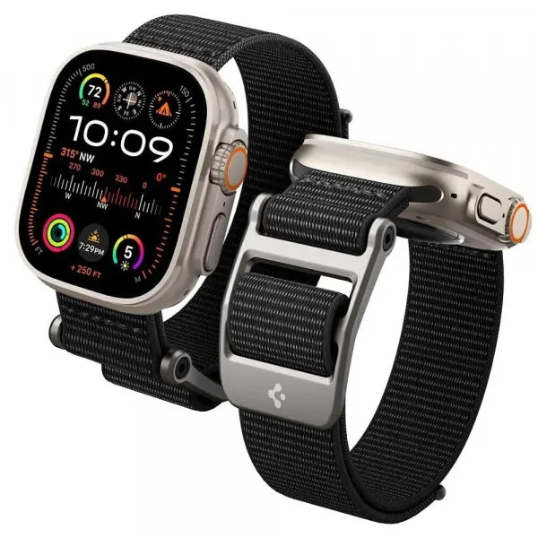 Spigen Curea Spigen DuraPro Flex pentru Apple Watch 49mm / 46mm / 45mm / 44mm Series, Neagra AMP02465