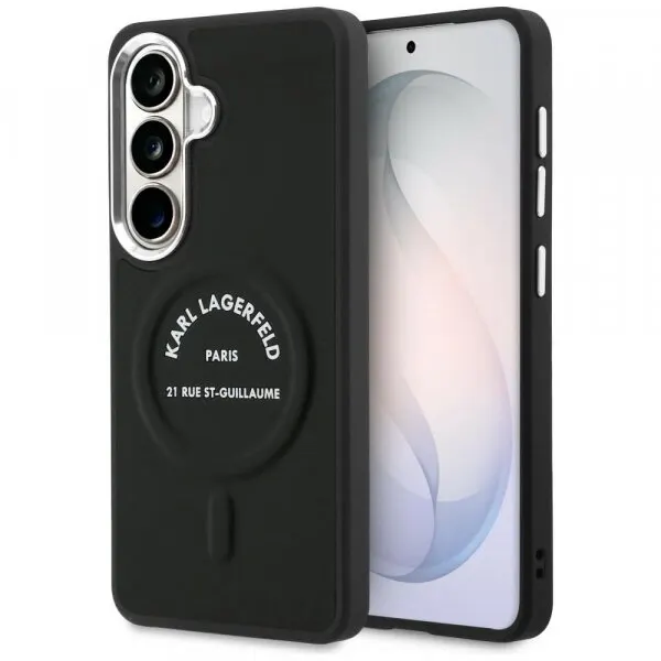 Karl Lagerfeld Husa MagSafe pentru Samsung Galaxy S26 S942, Karl Lagerfeld, Karl RSG Logo, Neagra