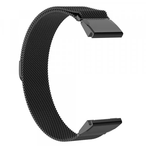 techsuit Curea Techsuit W009 pentru Garmin Instinct / Approach / Fenix Watch Series, 20mm, Neagra