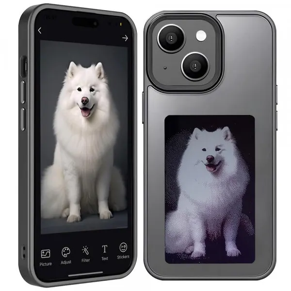techsuit Husa pentru Apple iPhone 15, Techsuit, SmartScreen NFC, Neagra