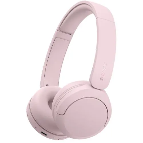 Casti On Ear Sony WH-CH530P, Wireless, Bluetooth, Multipoint connection, Microfon, Egalizator pe 10 benzi, Quick Charge, Autonomie 55 ore (Roz)