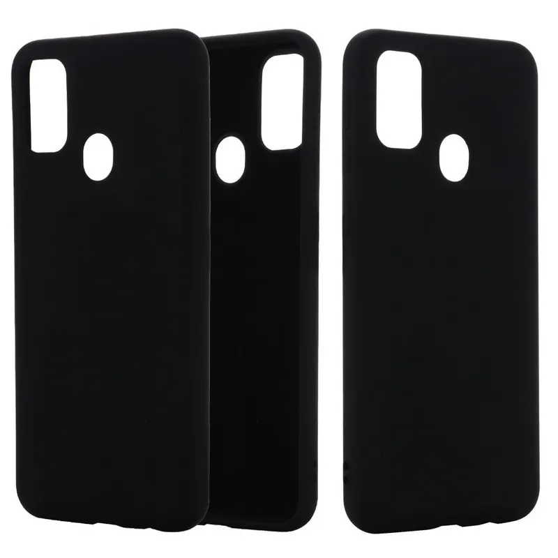 Huawei, Husa protectie compatibila cu Huawei P Smart 2020 Liquid Silicone Case Negru