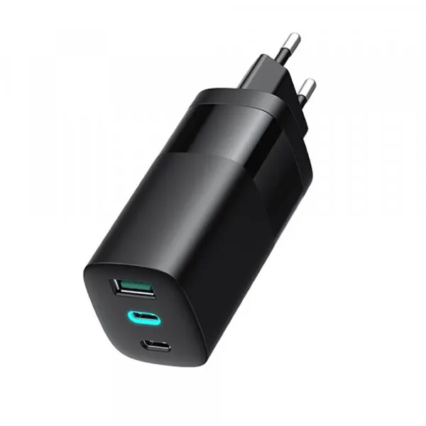 HAVIT Incarcator Retea HAVIT UC10, 65W, 3A, 1 x USB-A - 2 x USB-C, Negru