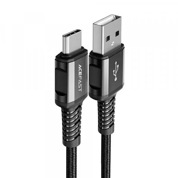 AceFast Cablu Date si Incarcare USB-A - USB-C Acefast C1-04, 18W, 1.2m, Negru
