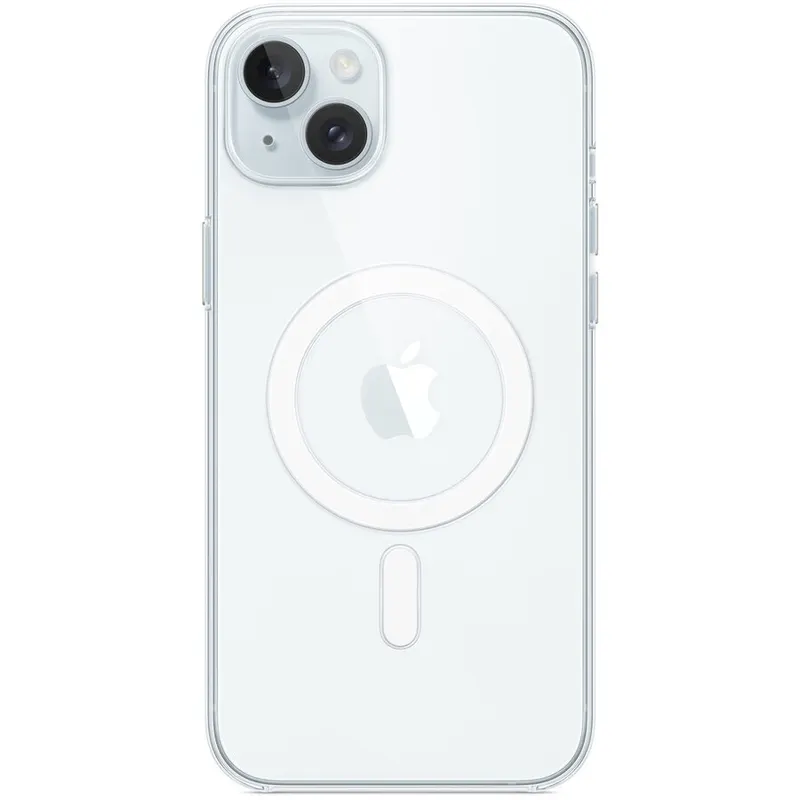 Apple Husa Protectie Spate Apple MXRL3ZM/A pentru iPhone 15 Plus, Clear Case cu MagSafe, Transparent
