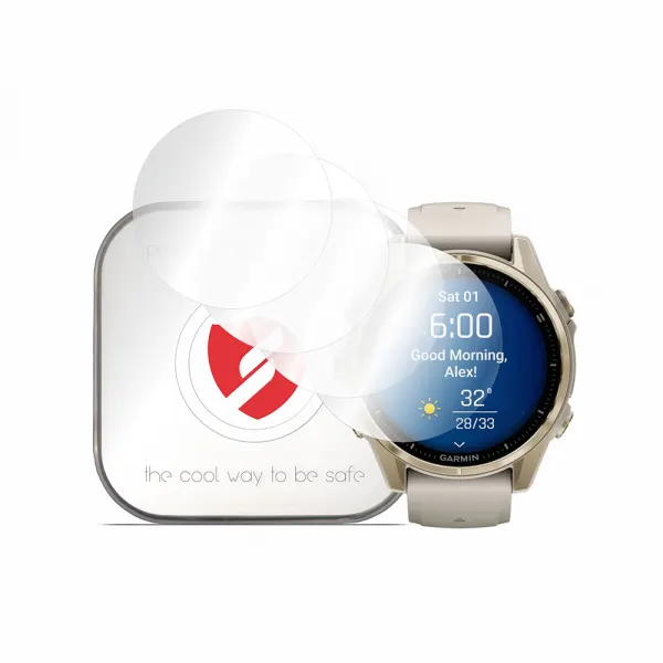 Smart Protection Folie Protectie Smart Protection Premium Classic pentru Garmin Fenix 8 43mm, Set 4 bucati, Plastic