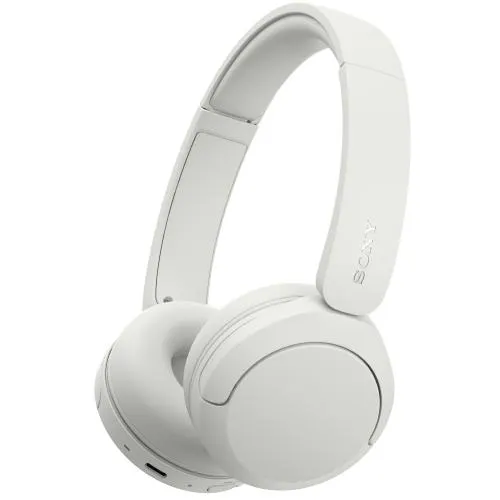 Casti On Ear Sony WH-CH530W, Wireless, Bluetooth, Multipoint connection, Microfon, Egalizator pe 10 benzi, Quick Charge, Autonomie 55 ore (Alb)