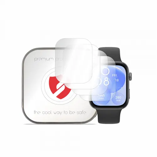 Folie Protectie Smart Protection Premium Classic pentru Huawei Watch Fit 3, Set 4 bucati, Plastic