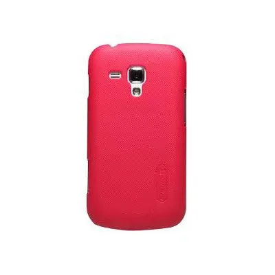 Samsung, Husa Samsung Galaxy S Duos Nillkin Frosted Shield Rosu + Folie de protectie
