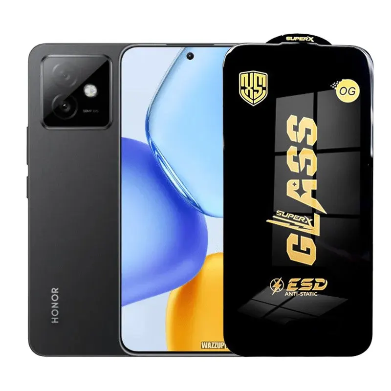 Flippy, Folie de Protectie pentru Honor X60 GT, Flippy, Sticla Securizata ESD, Margini Negre