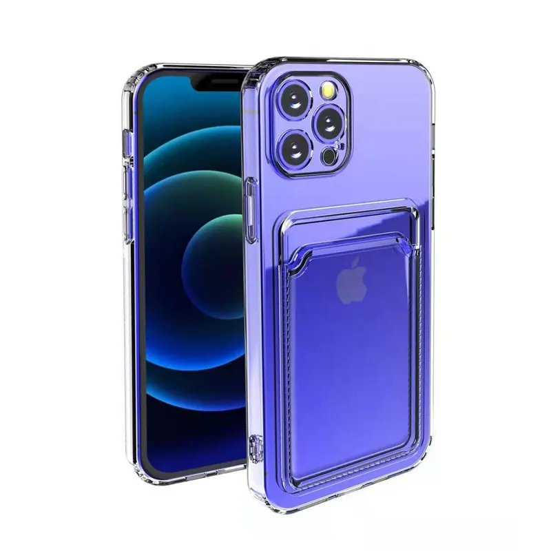 Flippy, Husa protectie Flippy cu suport card compatibila cu Samsung Galaxy A12 Transparent