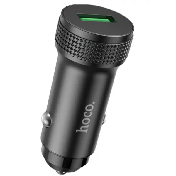 HOCO Incarcator Auto HOCO Z49A, 18W, 3A, 1 x USB-A, Negru