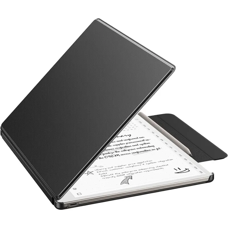 Moko Husa MoKo Book Folio pentru Remarkable Paper Pure 10.3, Suport pentru Marker, Magnetic, Piele-Negru
