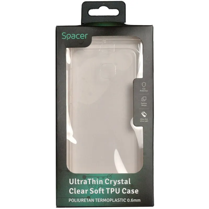 spacer Husa Huawei telefon P9, transparent, tip back cover, material flexibil TPU, ultra subtire, SPT-UT-HW.P9