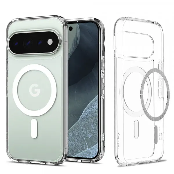 Spigen Husa MagSafe pentru Google Pixel 11 Pro, Spigen, Ultra Hybrid, Transparenta Alba ACS11431