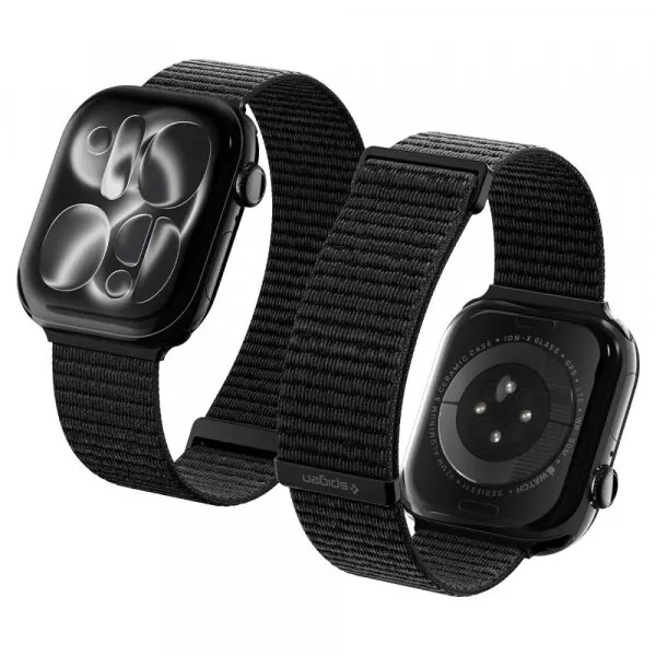 Spigen Curea Spigen WBF01 pentru Apple Watch 49mm / 46mm / 45mm / 44mm Series, Neagra AMP11833