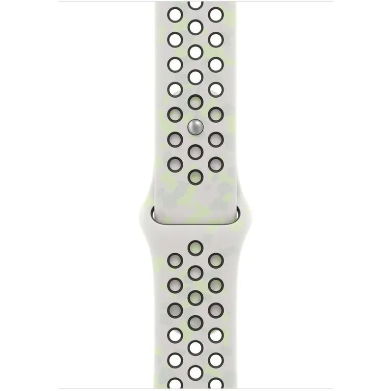 Apple Bratara pentru Apple Watch, 46mm, Essential White Nike Sport Band - S/M, Alb