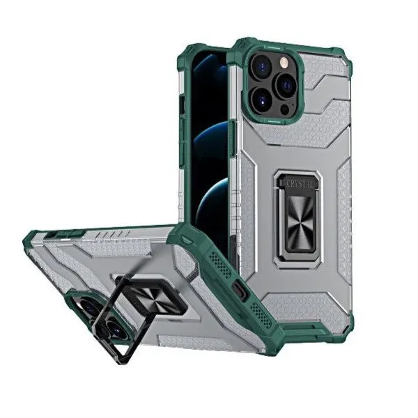Flippy, Husa de protectie Flippy compatibila cu Apple iPhone 13 Pro Max Acrylic Armor cu suport Ver