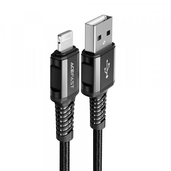 AceFast Cablu Date si Incarcare USB-A - Lightning Acefast C1-02, 18W, 1.2m, Negru
