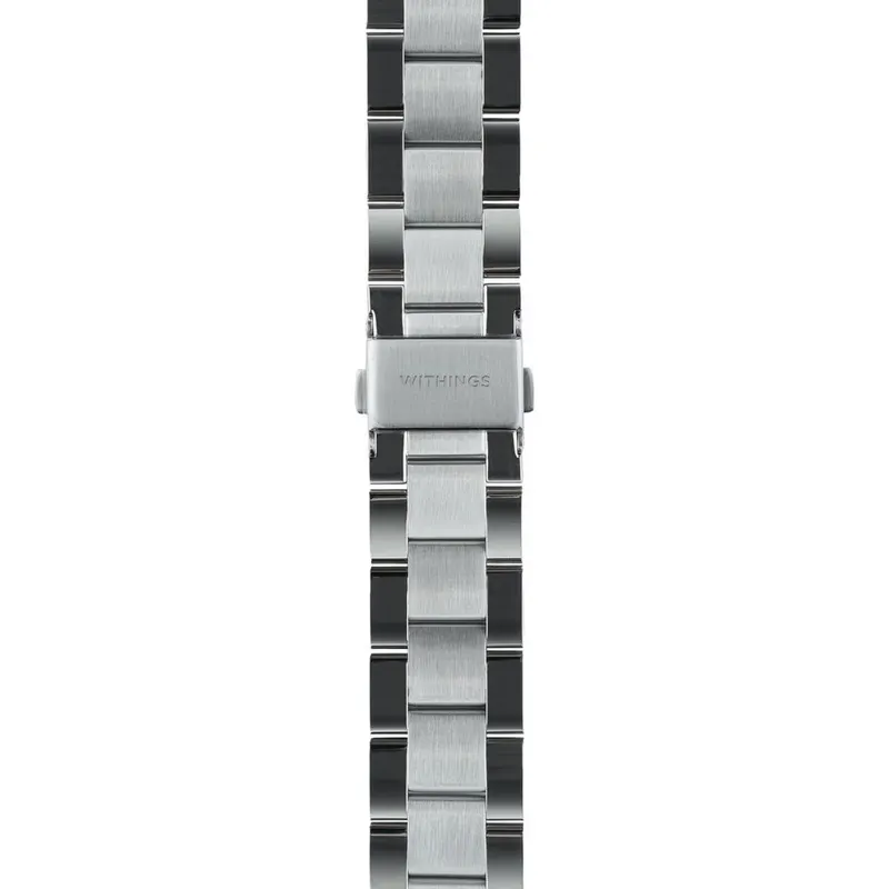 Withings Withings Metal 3in1 Wristband 18mm w Silver buckle for Scanwatch 38mm, Steel HR 36mm, Withings Move - Silver