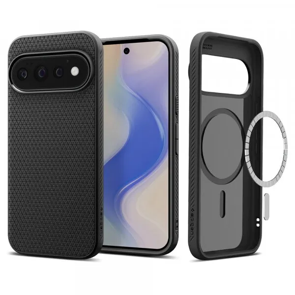 Spigen Husa MagSafe pentru Google Pixel 11 Pro, Spigen, Liquid Air, Neagra Mata ACS11429