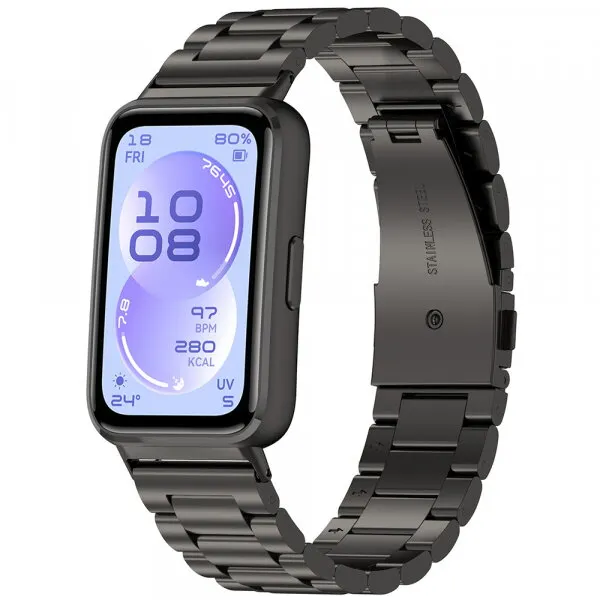 techsuit Curea Techsuit W010 pentru Huawei Band 11 / 11 Pro, Neagra
